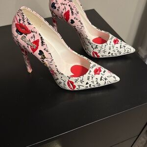 ALDO Women's Red and White Heels